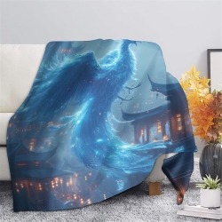 Fénix Manta de Forro Polar Impresa en 3D Suave y Acogedora para Sofá Cama Oficina