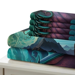 Mythe de l'horreur Cthulhu Housse de Couette Imprimée 3D Douce 3 Pièces Literie Garçons Filles