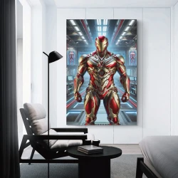 Avengers Iron Man Pittura su tela senza cornice, stampe di poster arte murale per arredo casa camera ufficio