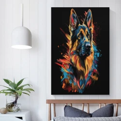Pastore tedesco Pittura su tela senza cornice, stampe di poster arte murale per arredo casa camera ufficio