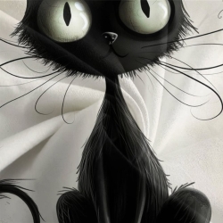 Chat persan Housse de Couette Imprimée 3D Douce 3 Pièces Literie Garçons Filles