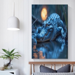 Crocodile Peinture sur toile sans cadre, impressions posters art mural pour déco maison chambre bureau