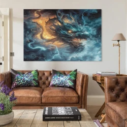 maligno Dragón Pintura en lienzo sin marco, impresiones de pósters arte pared para decoración hogar dormitorio oficina
