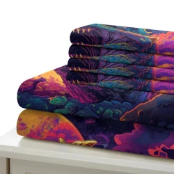 Dinosaure Housse de Couette Imprimée 3D Douce 3 Pièces Literie Garçons Filles