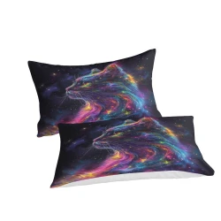 Chat Housse de Couette Imprimée 3D Douce 3 Pièces Literie Garçons Filles