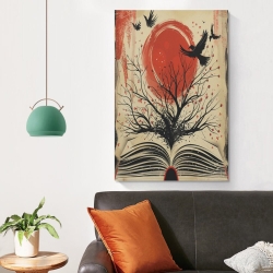 Arbre de vie Peinture sur toile sans cadre, impressions posters art mural pour déco maison chambre bureau