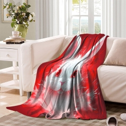 Lapin Petit lapin Plaid en Polaire Imprimé 3D Couverture Douce Confortable pour Canapé Lit Bureau
