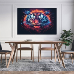 Tigre Peinture sur toile sans cadre, impressions posters art mural pour déco maison chambre bureau