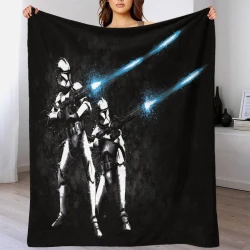 Stormtrooper Star Wars Manta de Forro Polar Impresa en 3D Suave y Acogedora para Sofá Cama Oficina  