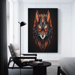 Renard Peinture sur toile sans cadre, impressions posters art mural pour déco maison chambre bureau