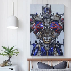 Transformers Optimus Prime Peinture sur toile sans cadre, impressions posters art mural pour déco maison chambre bureau