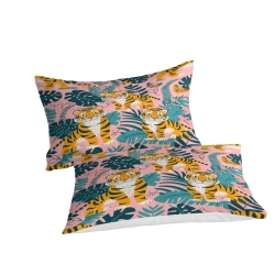 Tigre Housse de Couette Imprimée 3D Douce 3 Pièces Literie Garçons Filles