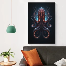 Pieuvre Peinture sur toile sans cadre, impressions posters art mural pour déco maison chambre bureau