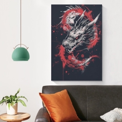 maléfique Dragon Peinture sur toile sans cadre, impressions posters art mural pour déco maison chambre bureau