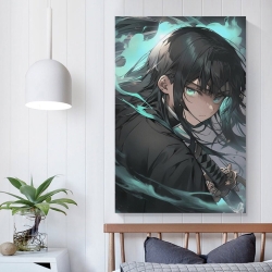 Demon Slayer: Kimetsu no Yaiba Pittura su tela senza cornice, stampe di poster arte murale per arredo casa camera ufficio