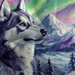Husky Housse de Couette Imprimée 3D Douce 3 Pièces Literie Garçons Filles