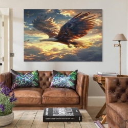 Aigle Peinture sur toile sans cadre, impressions posters art mural pour déco maison chambre bureau