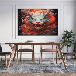 oriental Dragon Peinture sur toile sans cadre, impressions posters art mural pour déco maison chambre bureau