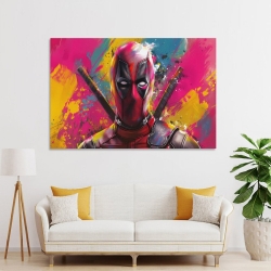Marvel Deadpool Peinture sur toile sans cadre, impressions posters art mural pour déco maison chambre bureau