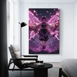 Tueur de démons: Demon Slayer Peinture sur toile sans cadre, impressions posters art mural pour déco maison chambre bureau