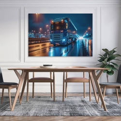 Großer Lastwagen Unrahmtes Leinwandbild, Wandkunst-Poster-Drucke für Zuhause, Schlafzimmer, Büro Dekoration