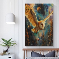 Hibou Peinture sur toile sans cadre, impressions posters art mural pour déco maison chambre bureau