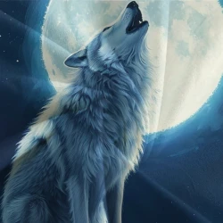 Loup Housse de Couette Imprimée 3D Douce 3 Pièces Literie Garçons Filles