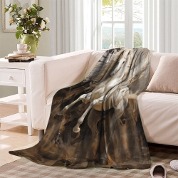 Cheval Plaid en Polaire Imprimé 3D Couverture Douce Confortable pour Canapé Lit Bureau