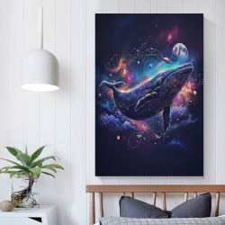 Baleine Peinture sur toile sans cadre, impressions posters art mural pour déco maison chambre bureau