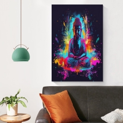 Bouddha Peinture sur toile sans cadre, impressions posters art mural pour déco maison chambre bureau