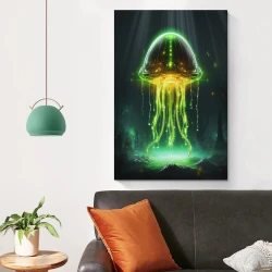 Méduse Peinture sur toile sans cadre, impressions posters art mural pour déco maison chambre bureau