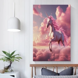 Licorne Peinture sur toile sans cadre, impressions posters art mural pour déco maison chambre bureau