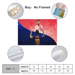 Lionel Messi Peinture sur toile sans cadre, impressions posters art mural pour déco maison chambre bureau