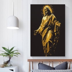 Dieu et Jésus Peinture sur toile sans cadre, impressions posters art mural pour déco maison chambre bureau