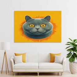 Gato Pintura en lienzo sin marco, impresiones de pósters arte pared para decoración hogar dormitorio oficina