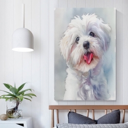 Shih Tzu Peinture sur toile sans cadre, impressions posters art mural pour déco maison chambre bureau
