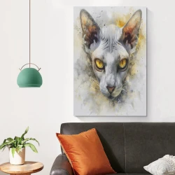 Gato Pintura en lienzo sin marco, impresiones de pósters arte pared para decoración hogar dormitorio oficina