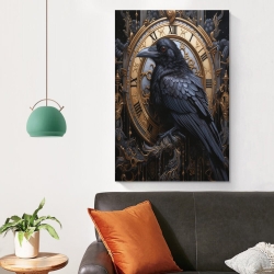 Corbeau Peinture sur toile sans cadre, impressions posters art mural pour déco maison chambre bureau
