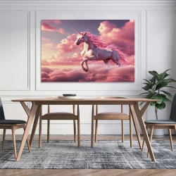 Licorne Peinture sur toile sans cadre, impressions posters art mural pour déco maison chambre bureau