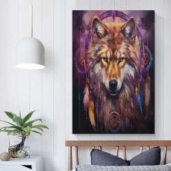 Lupo Pittura su tela senza cornice, stampe di poster arte murale per arredo casa camera ufficio