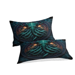 Mythe de l'horreur Cthulhu Housse de Couette Imprimée 3D Douce 3 Pièces Literie Garçons Filles