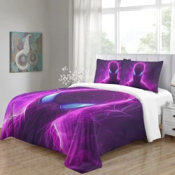 Avengers Spider Man Housse de Couette Imprimée 3D Douce 3 Pièces Literie Garçons Filles