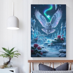 Hibou Peinture sur toile sans cadre, impressions posters art mural pour déco maison chambre bureau