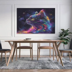 Gato Pintura en lienzo sin marco, impresiones de pósters arte pared para decoración hogar dormitorio oficina