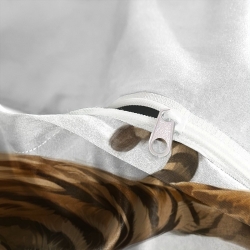 Tigre Housse de Couette Imprimée 3D Douce 3 Pièces Literie Garçons Filles
