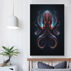 Pieuvre Peinture sur toile sans cadre, impressions posters art mural pour déco maison chambre bureau