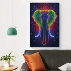 Éléphant Peinture sur toile sans cadre, impressions posters art mural pour déco maison chambre bureau
