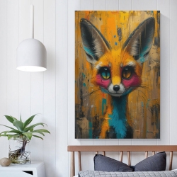 Renard Peinture sur toile sans cadre, impressions posters art mural pour déco maison chambre bureau