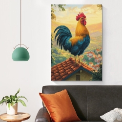 Hahn Unrahmtes Leinwandbild, Wandkunst-Poster-Drucke für Zuhause, Schlafzimmer, Büro Dekoration