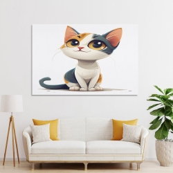 Persian Cat Unframed Canvas Painting, Wall Art Poster Prints for Home Bedroom Office Decoration